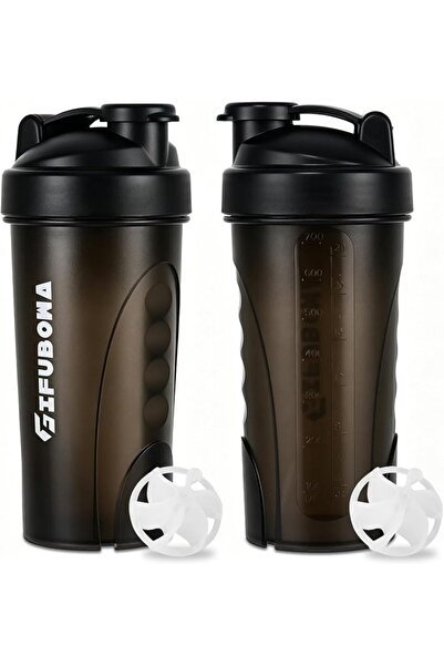 GIFUBOWA Shaker Bottle 2 Pack 28oz Protein Shake Cup for Gym Sport workout