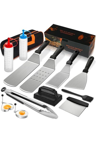 Yelajoy 14PCS Griddle Accessories Kit, Flat Top Grill Accessories Set，Grill S...