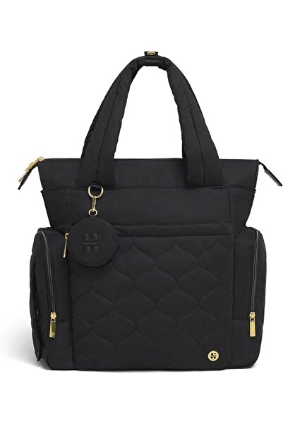 Huggies Cozy Hugpack Tote Diaper Bag, Black Quilted