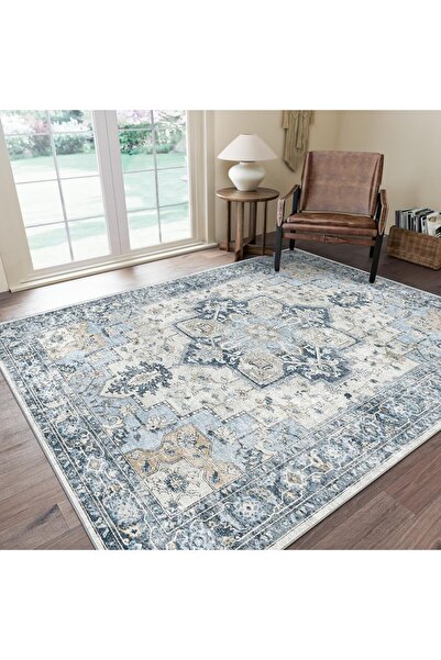 Generic Ultra-Thin Washble Rug, Stain Resistant Anti Slip Backing Rugs for Li...