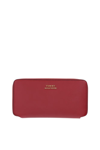 Tommy Hilfiger Γυναικείο Δερμάτινο Πορτοφόλι Κόκκινο AW0AW18941-XLI