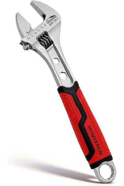 GENERAL 10 Inch CR-V Steel Adjustable Wrench, Wide Jaw Crescent Wrench