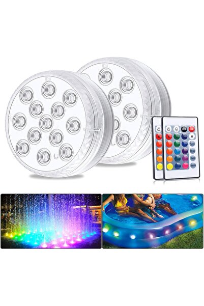 Morvena Picks Lumină LED submersibilă pentru piscină, impermeabilă IP68, cu 1...