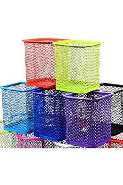 Generic Fitto Pink Pen Holder - Rectangle Shaped 8x10cm Desk Organizer