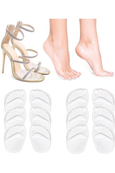 Morvena Picks Talpici din gel, 6 perechi, Perne pentru antepicior, Transparen...