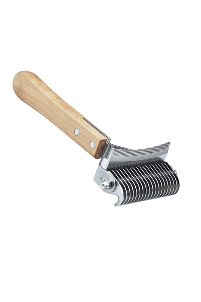 Morvena Picks Perie de descurcare 2-în-1 pentru câini și pisici, pieptene de ...