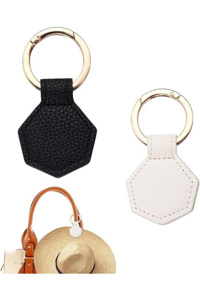 Morvena Picks Un set de 2 cleme magnetice din piele PU pentru pălării de călă...