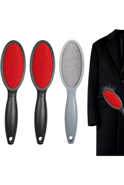 Morvena Picks 3 perii pentru scame, perie pentru scame cu două fețe, perie pe...