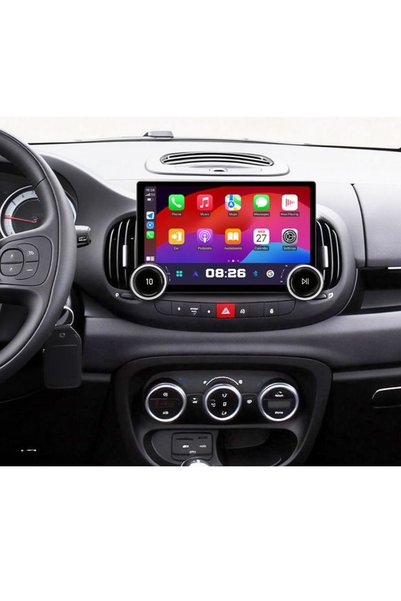 Carplayer شاشة أندرويد لسيارة فيات 500L موديل 2012-2017، مع مقبضين ماسيين، ذا...