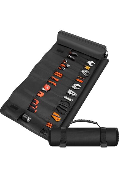 KASTWAVE Roll Up Tool Bag Organizer, Portable Motorcycle & Mechanic Tool Roll...