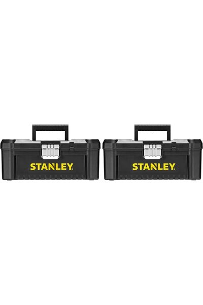 STANLEY SINCE 1913 Stanley STST1-75515 Low Essential Tool Box, Black/Yellow, ...