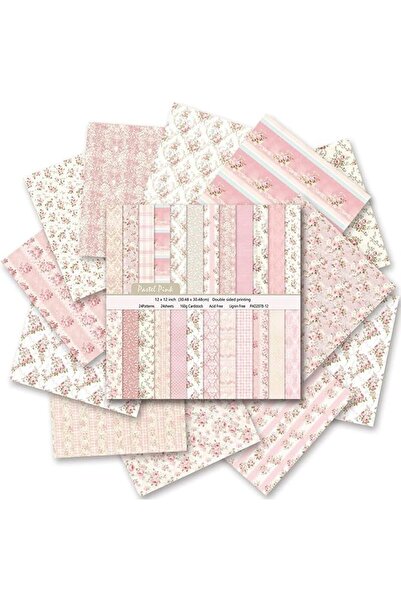 TERRIFI 24-Sheet Floral Scrapbook Paper Pack, Double-Sided Garden-Themed Craf...
