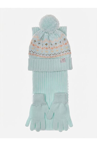 Fonem Fo 5129 Cera 3-Piece Scarf Beanie Glove Set