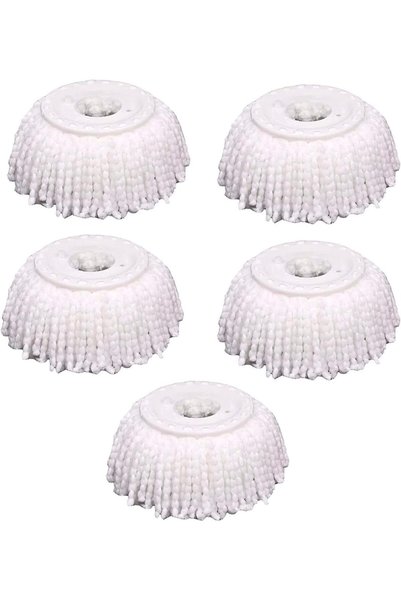 Vellaluna 5PCS Microfiber Replacement Mop Head Spin Mop Head Replacement 5-Pa...