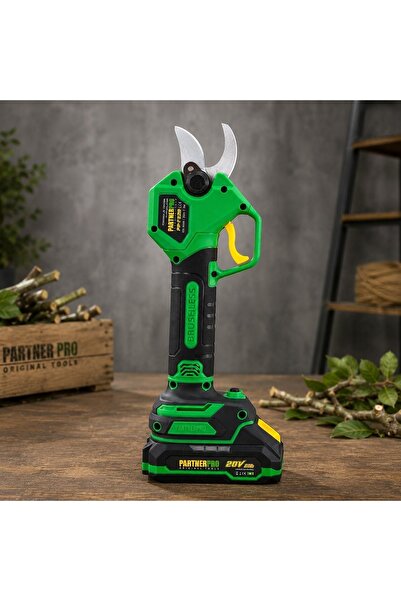 PartnerPro Pachet Foarfeca Electrica Acumulator PP-FE2A, 20V Brushless + Lame...