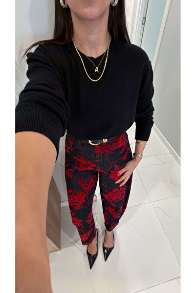 BİRCANÇİL Dlvin Mila Black Crew Neck Basic Knitwear