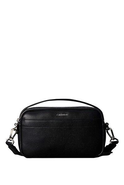 Calvin Klein Siyah Erkek Postacı Çantası RAISED TOP HANDLE CAMERA BAG