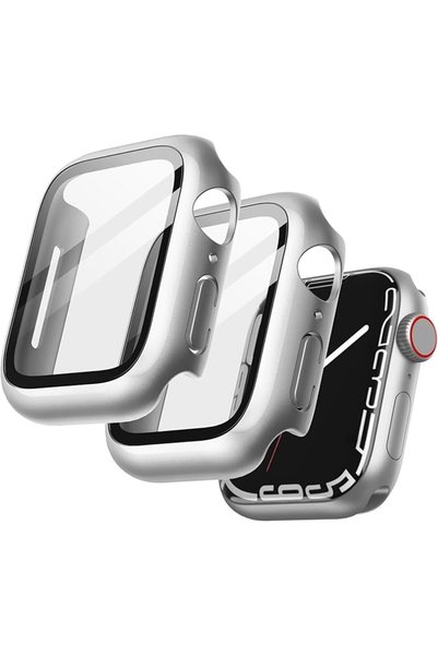 JETech Case with Screen Protector for Apple Watch Series 9/8/7 45mm, Black