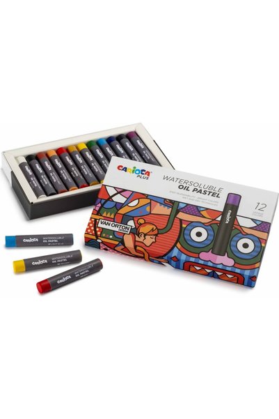 carioca Plus Watersoluble Yağlı Pastel 12'li (Suda Çözünür)