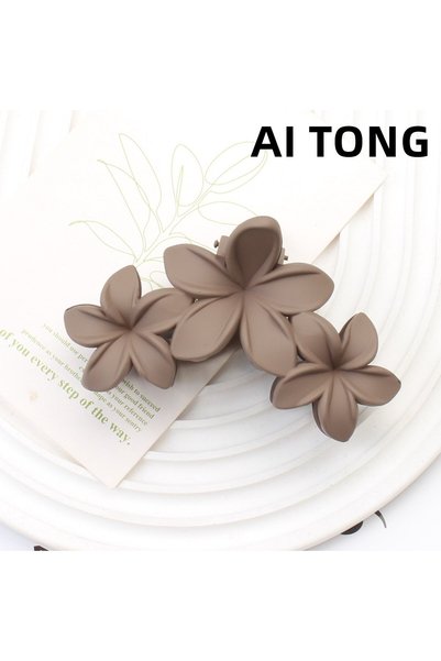 Morvena Picks Accesorii florale de păr - Clame de păr mate cu plumeria - Clam...