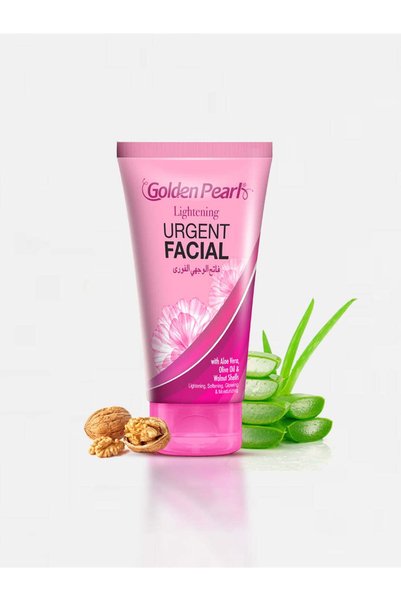 Golden pearl Loghtening Urgent Facial - 75ml | With Aloe Vera, Olive Oil & Wa...