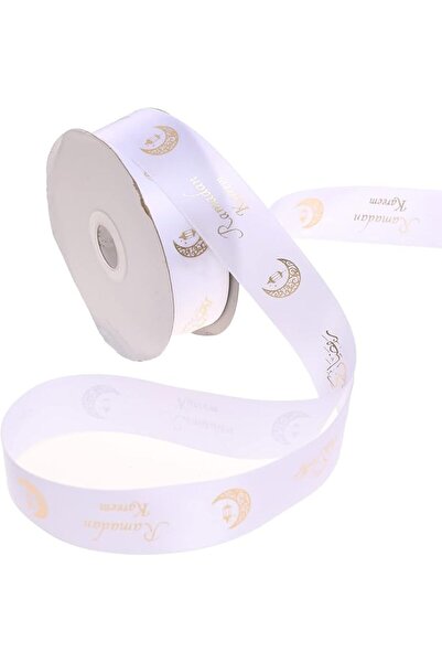 Red Dot Gift شريط رمضان كريم من ريدوتي جيفت، شريط ساتان مطلي بالذهب 25 ياردة ...