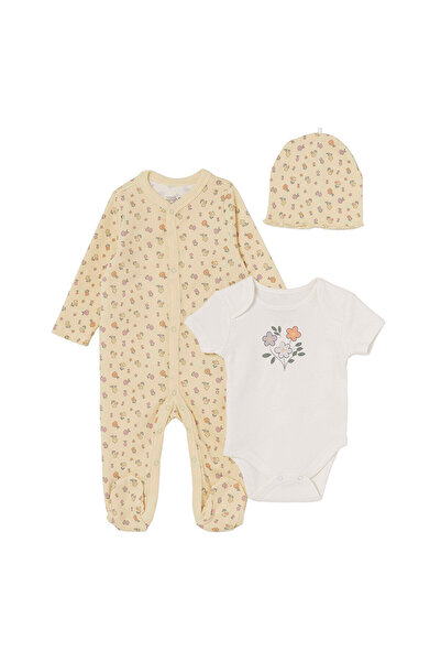 ebebek Hello Baby HelloBaby Yenidoğan Tulum-Body-Şapka