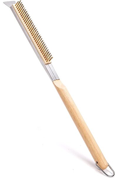 Morvena Picks Perie profesională pentru cuptor de pizza - 53 cm - cu racletă ...