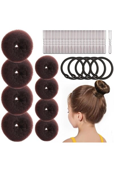 Morvena Picks Kit pentru crearea cocurilor - 4 elastice mici și 4 elastice ma...