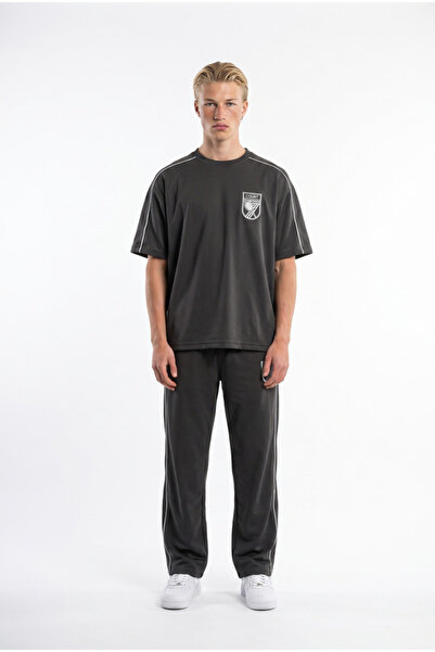 Respire Set Trening Bărbați Cu Tricou Lejer Și Pantaloni Lungi Drepți, Cu Dun...