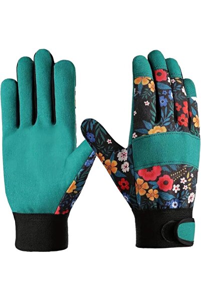 Generic Leather Work Gloves for Women and Men, Heavy Duty Gardening Gloves, T...