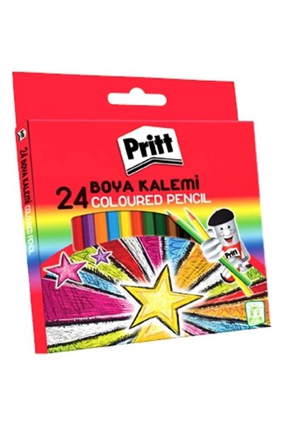 Pritt 24-Piece Dry Paint Set Full Size 1 Piece Box for Creative Works with Co...