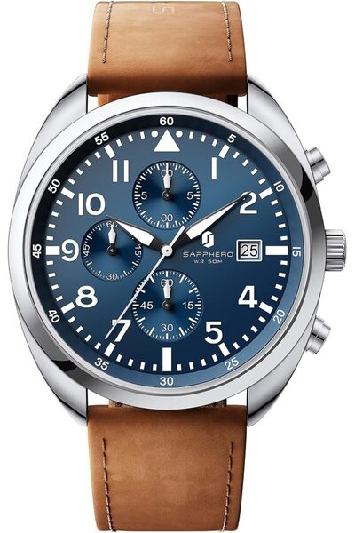 GENERAL By Benyar Men's Watches Analog Chronograph Quartz Wristwatches Waterp...