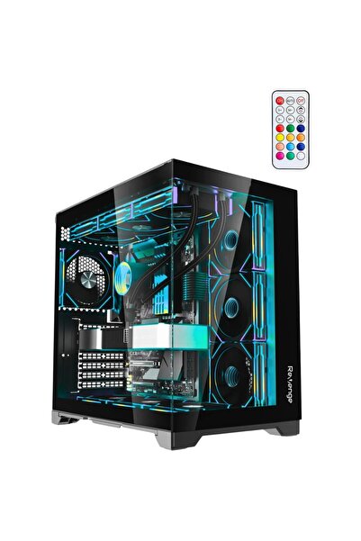 Revenge Kumandalı Supernova 7 Rgb Fanlı Atx Temperli Cam Panel Akvaryum Gaming Bilgisayar Kasası
