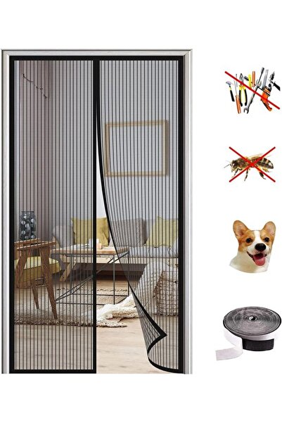 Morvena Picks Plasă magnetică anti-insecte pentru ușă - 110x210cm – Pentru ba...