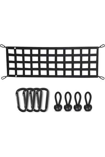 GENERAL LUCKY STRAPS Tailgate Net for Pickup Truck Bed, 50'' x 15'' Heavy Dut...