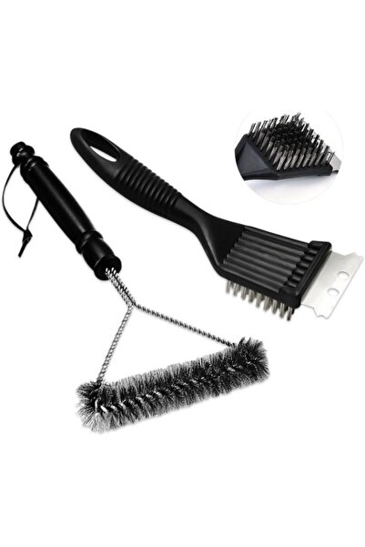 Morvena Picks Perie pentru grătar - 2-în-1 - 2 piese - Accesoriu pentru grăta...