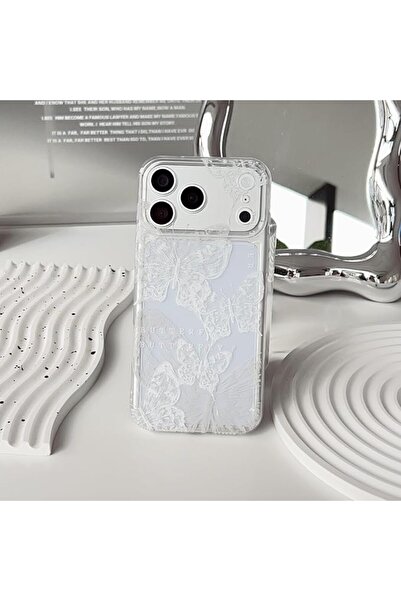 GENERAL Rose Pink Glitter Phone Case, Compatible with iPhone 17, Cute Clear F...