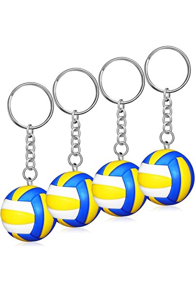 Generic 4 Pcs Volleyball Keychain Cute Volleyball Key Chain Charms Keychains ...