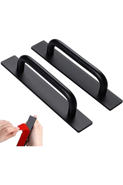 Morvena Picks Set de 2 mânere autoadezive din aluminiu de 148 mm pentru uși ș...