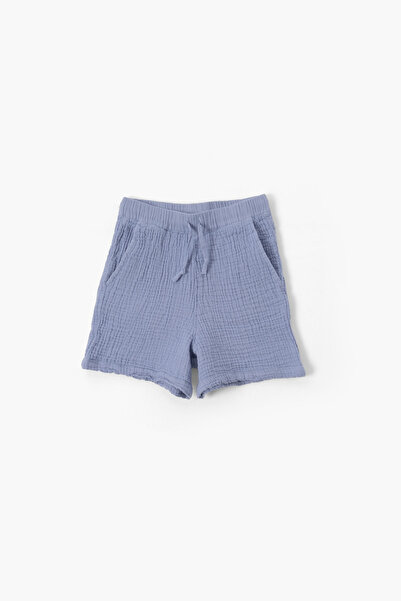 İpekçi Otantik Nomad Junior Girls' Muslin Shorts Denim Blue
