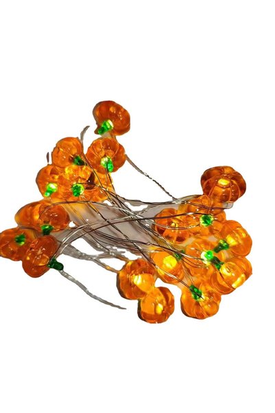Morvena Picks Ghirlandă luminoasă 3D cu dovleci, lumini decorative de Hallowe...