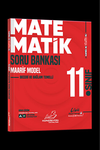 Kondisyon Yayınları KONDİSYON - VİRTÜÖZ 11.SINIF MATEMATİK SORU BANKASI