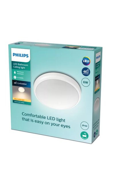 Philips Doris 6w IP44 2700K 600 Lümen Sarı Işık Tavan Armatürü