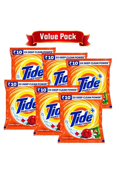 Tide Double Power Washing Powder 75g Pack of 6