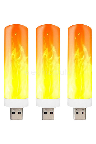 Morvena Picks Set de 3 lumânări LED USB fără flacără, cu efect de flacără, pe...