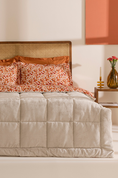 Karaca Home Persephone %100 Pamuk Welsoft Çift Kişilik Comfort Set Bej