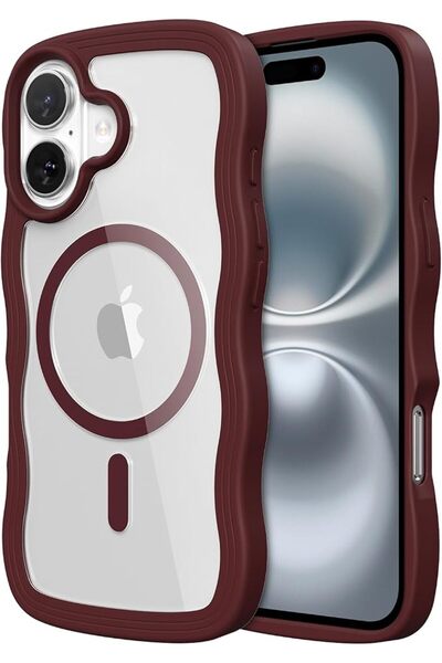 GENERAL ZTOFERA for iPhone 16 Phone Case Compatible with MagSafe, Curly Wave ...