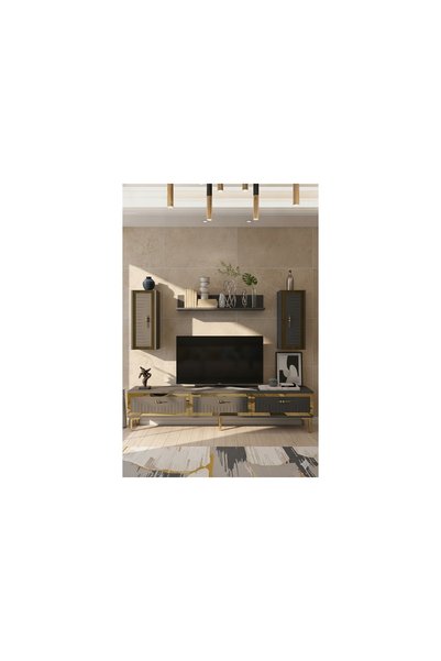 Vivense TUNA TV ÜNİTESİ, ANTRASİT SİLVER, 180 CM, TVR1801AS