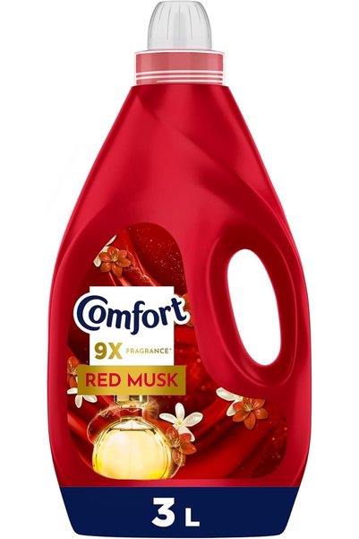 COMFORTBANYO منعم أقمشة كومفورت كونسنتريت، برائحة المسك الأحمر، 3 لتر